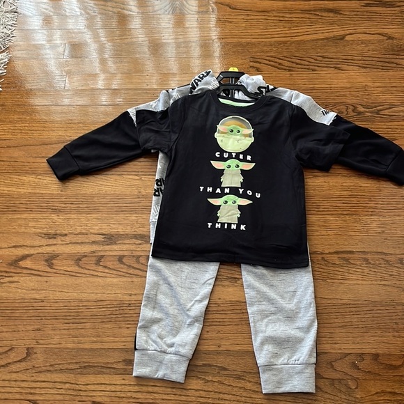 Star Wars Kids 3 piece Set size 5T Boy Hoodie pants Shirt - Picture 11 of 12